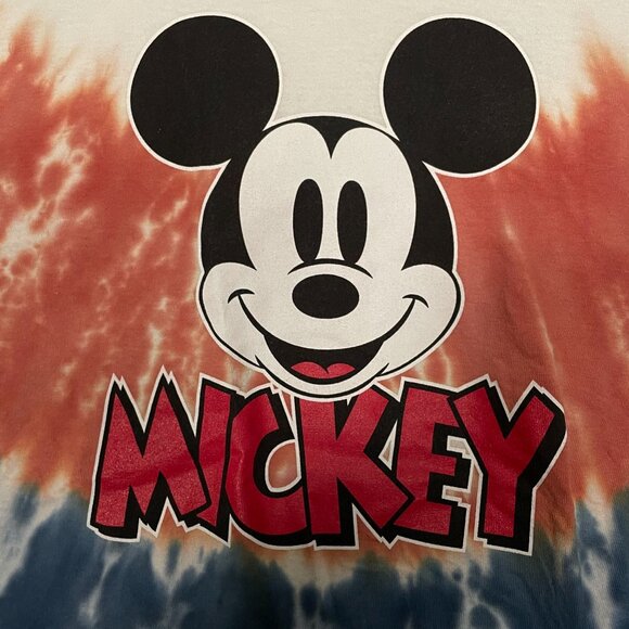 Mickey Mouse Crop Top Tie-dye T-shirt size XL - Picture 3 of 4